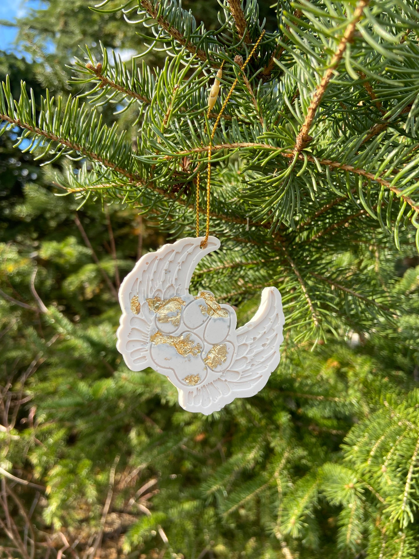 Paw with Angel Wings Ornament