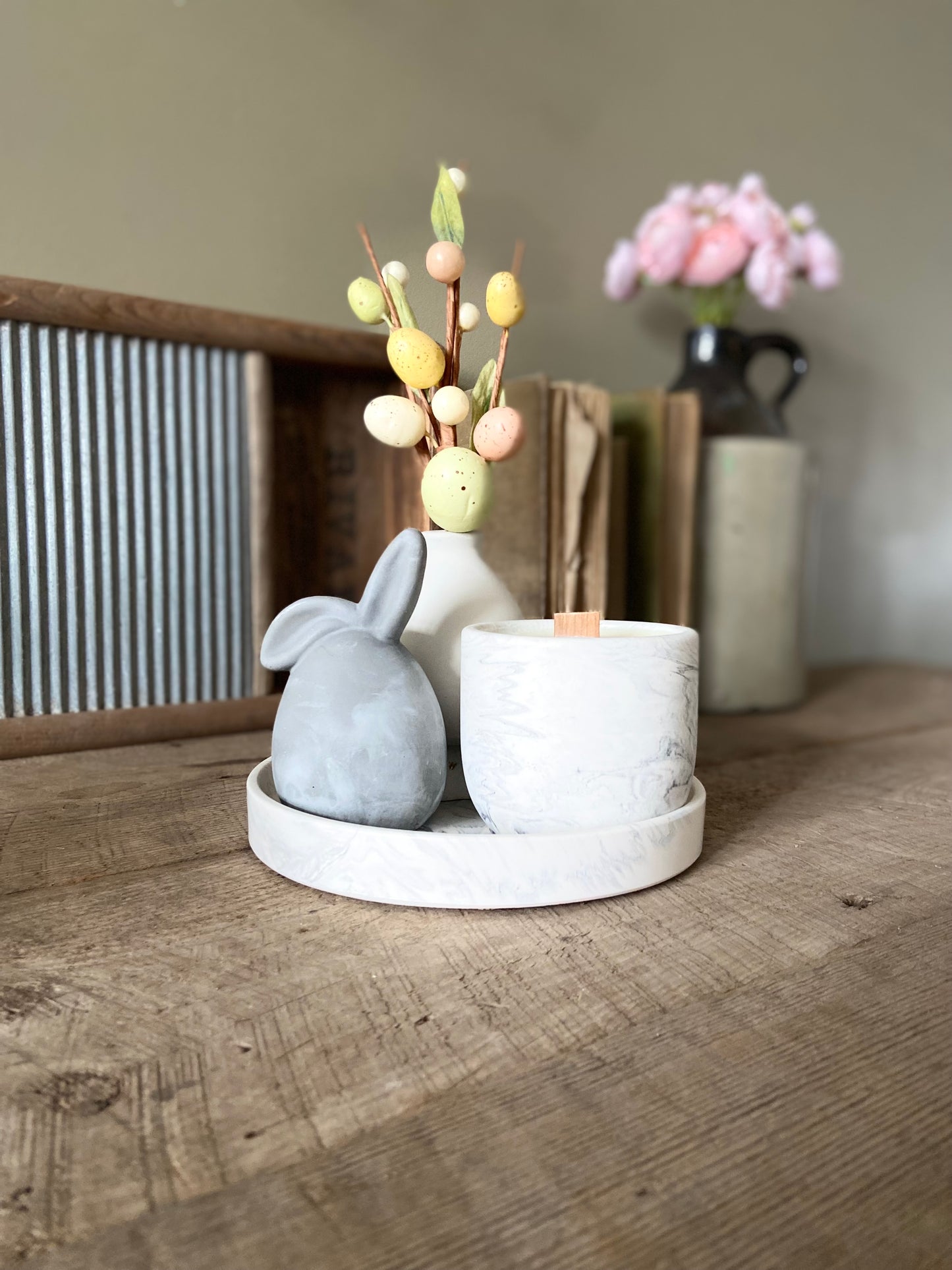 Bud Vase with Easter Eggs