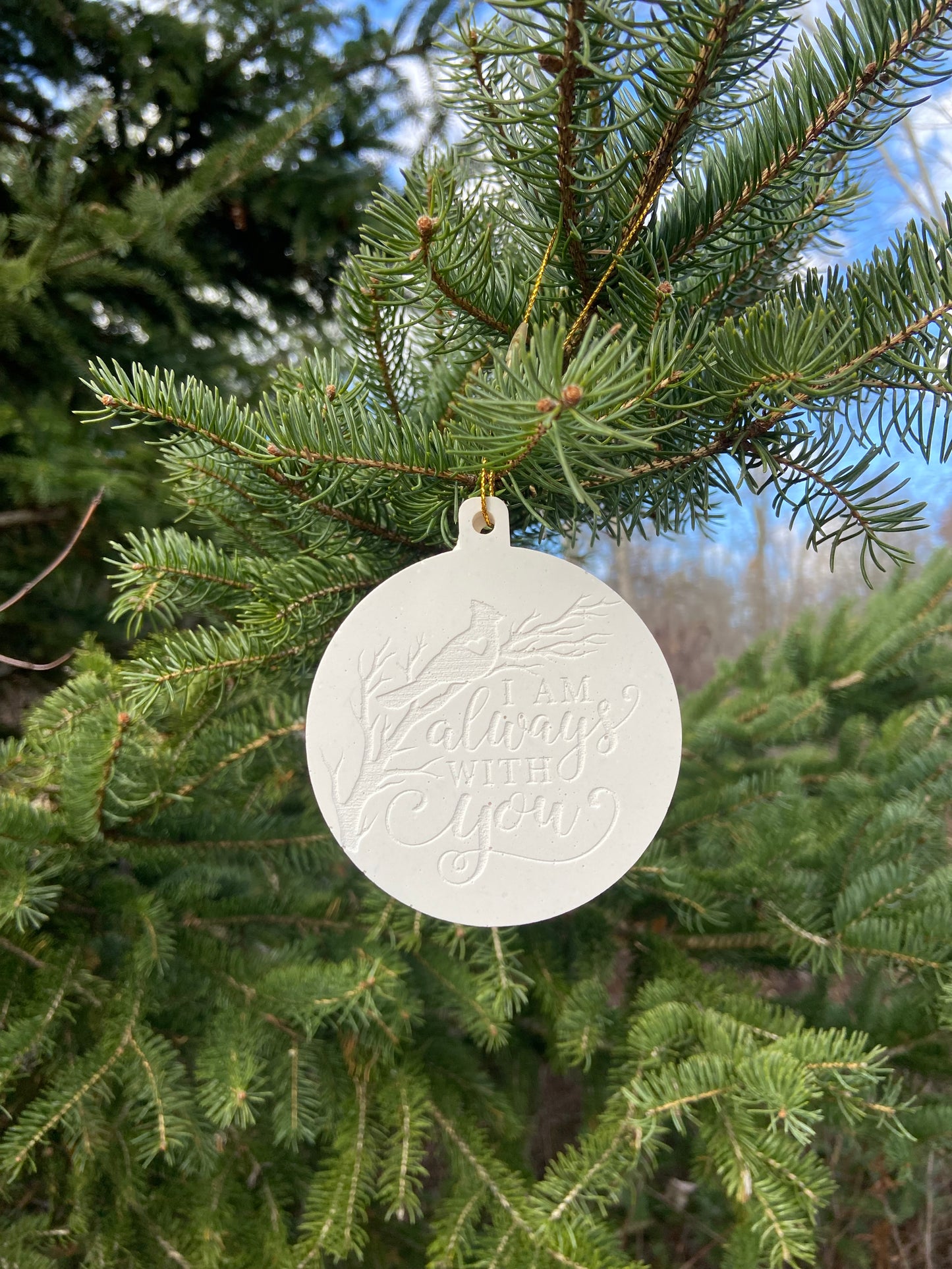 "I am Always With You" Cardinal Ornament
