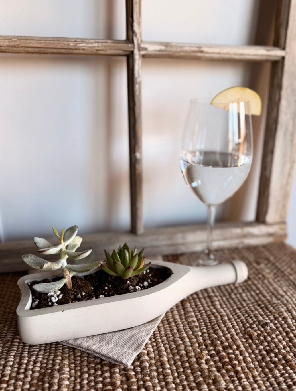 Wine Bottle Planter