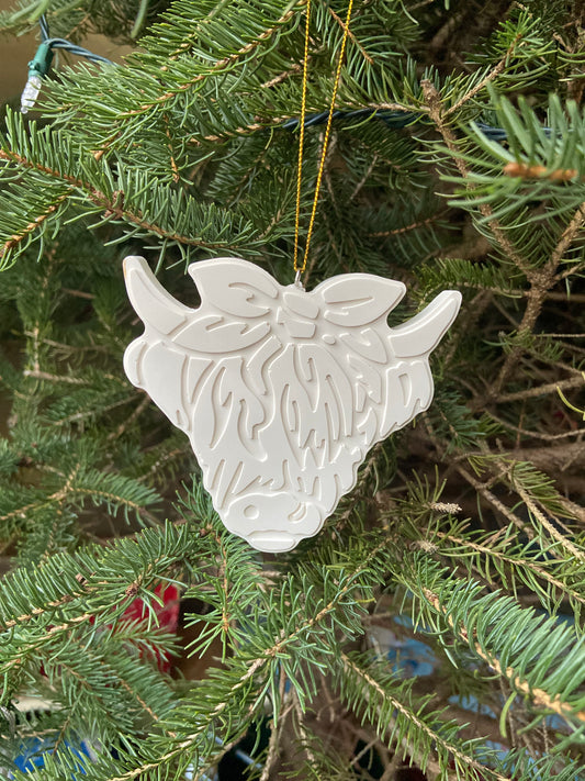 Highland Cow Tree Ornament