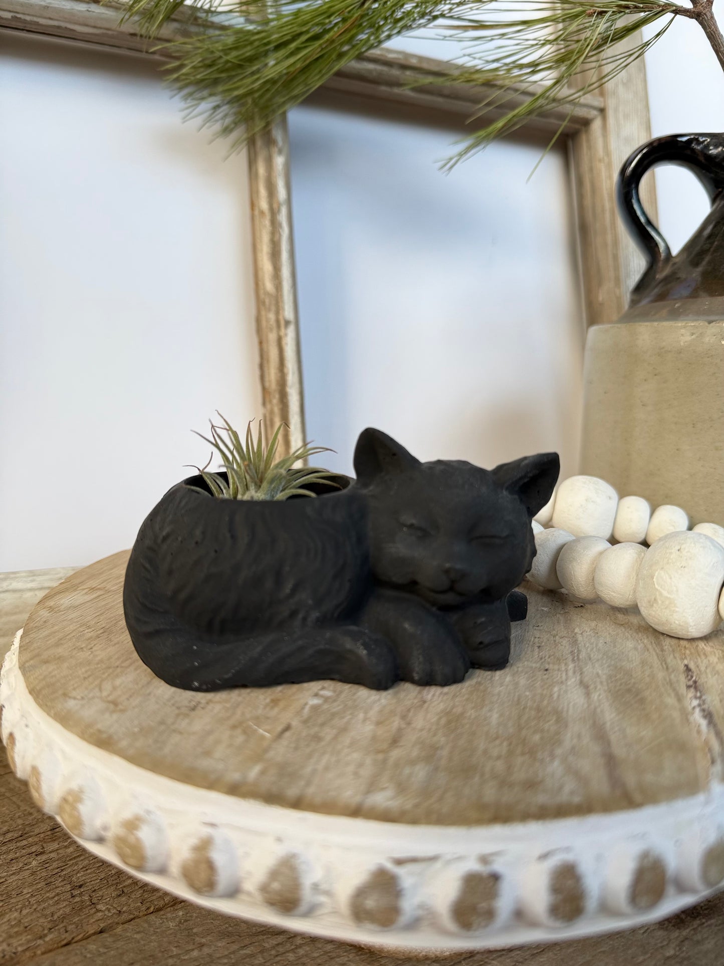 The Sleepy Cat Planter