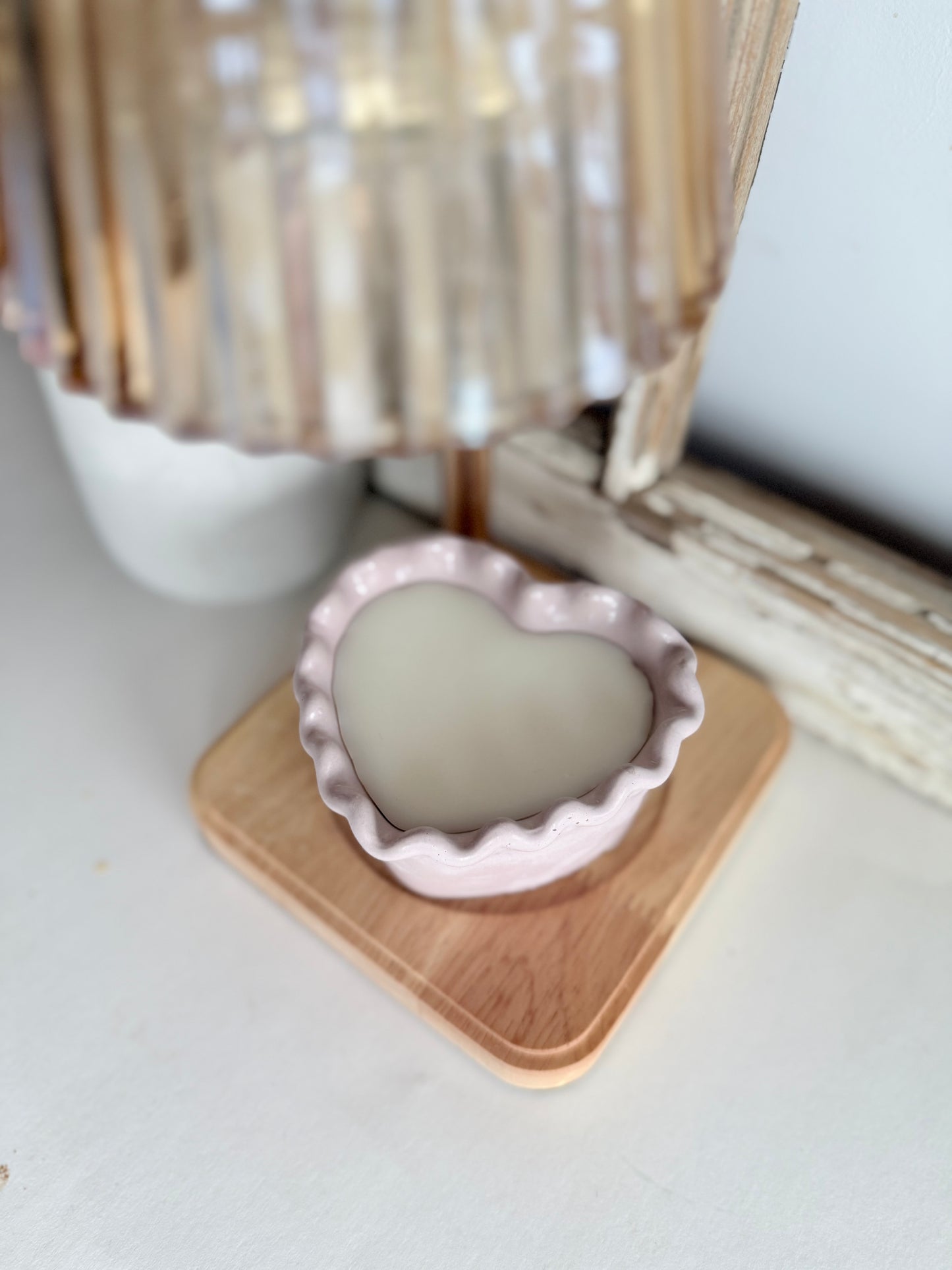 Wickless Heart Coconut Soy Candle