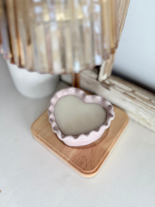 Wickless Heart Coconut Soy Candle
