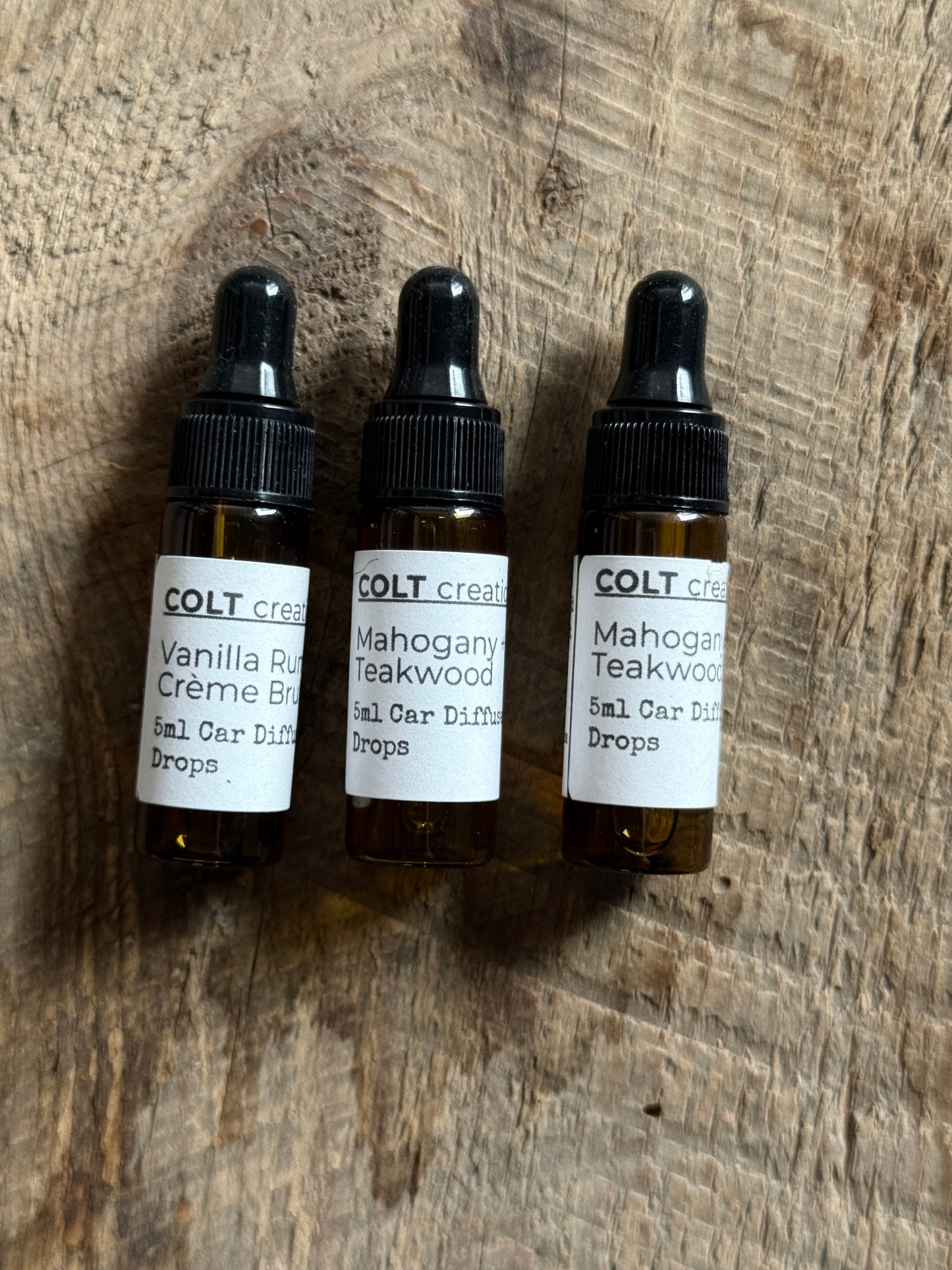 Jesmonite Paw Print Car Diffuser Set