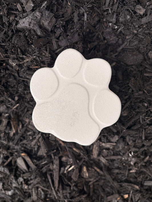 Forever Paw Print Garden Stone
