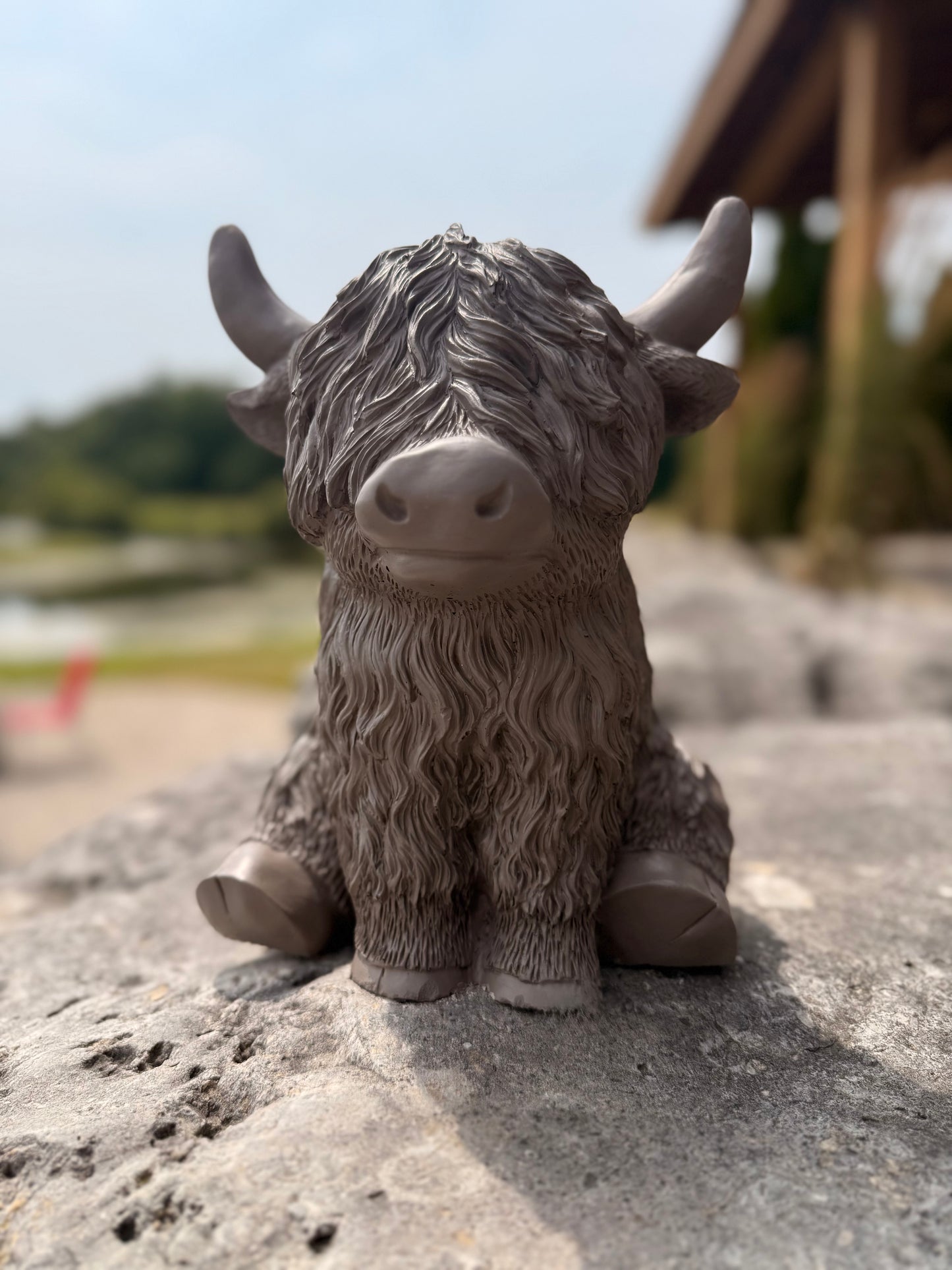 Hamish Highland Cow Garden Statue