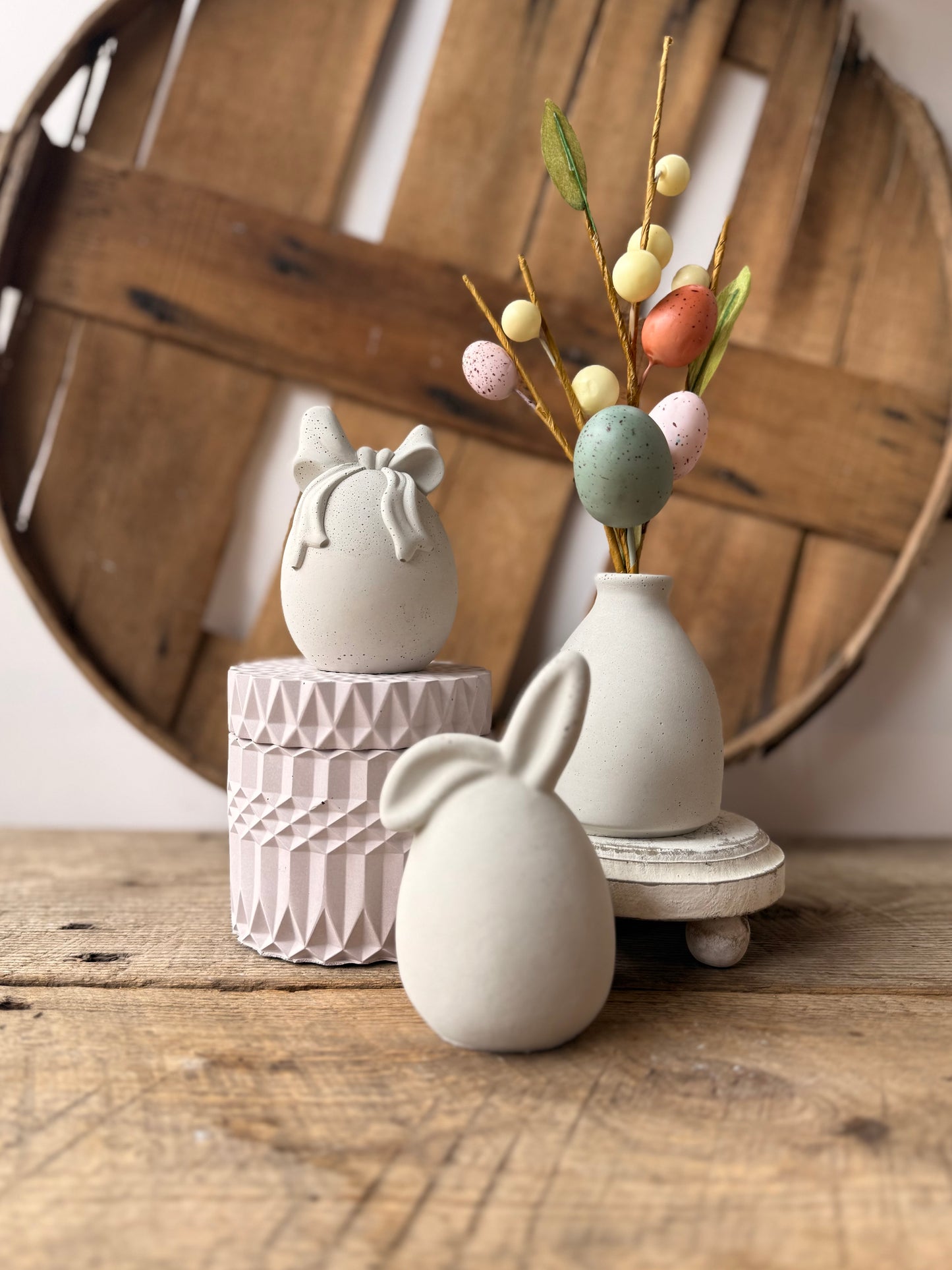 Bud Vase with Easter Eggs